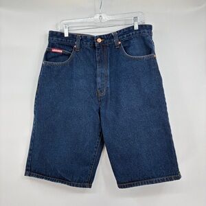 Lowrider Vintage Mens Y2K Denim Jean Shorts Streetwear Baggy Size 34